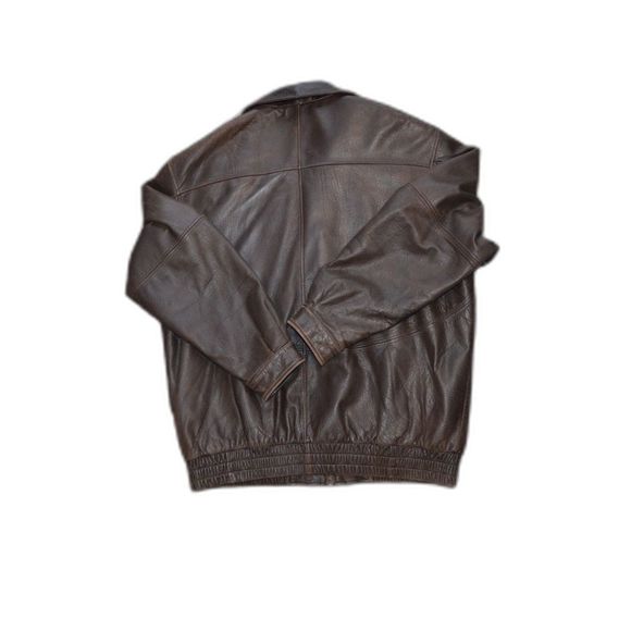 Saxony Collection Genuine Leather 2XT BIG Super Soft Bomber Jacket - Picture 2 of 12